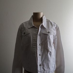 Falls Creek White Denim Jacket